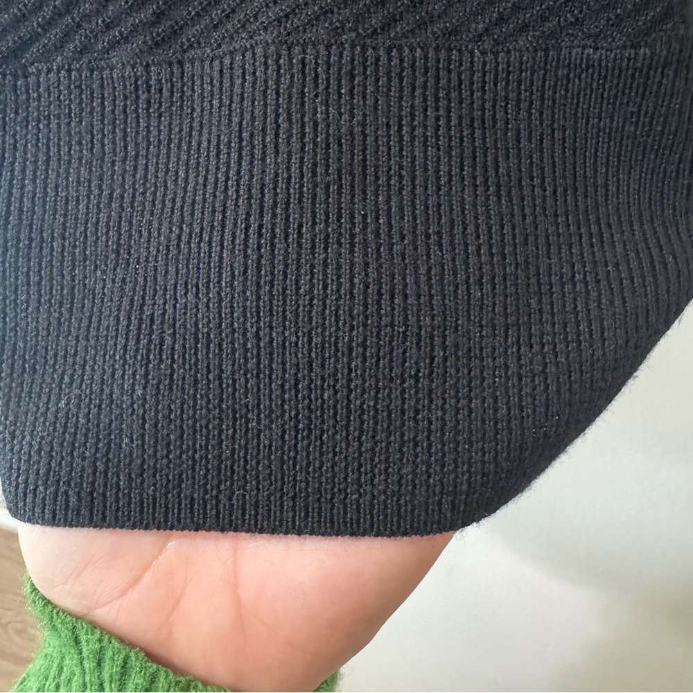 Talbots Charcoal Merino Wool Knit Size Mp - Picture 4 of 6